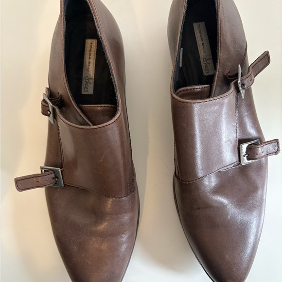 Tosca Blu Double Monk Strap Shoes -
Brown Leather - EU 39 (US 8-8.5) - Picture 3 of 3